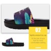 Custom Printed Slippers For Beach, Thick Sole Slippers Wholesale With Logo