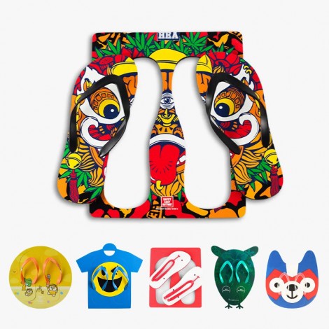 Custom Printed Flip Flops with Full Color, Wholesale EVA Flip Flops