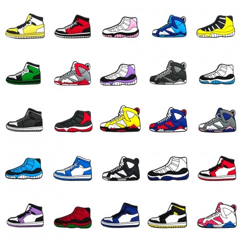 Crocs Charms Bulk, Custom Shoe Charms Sneaker-Inspired Styles